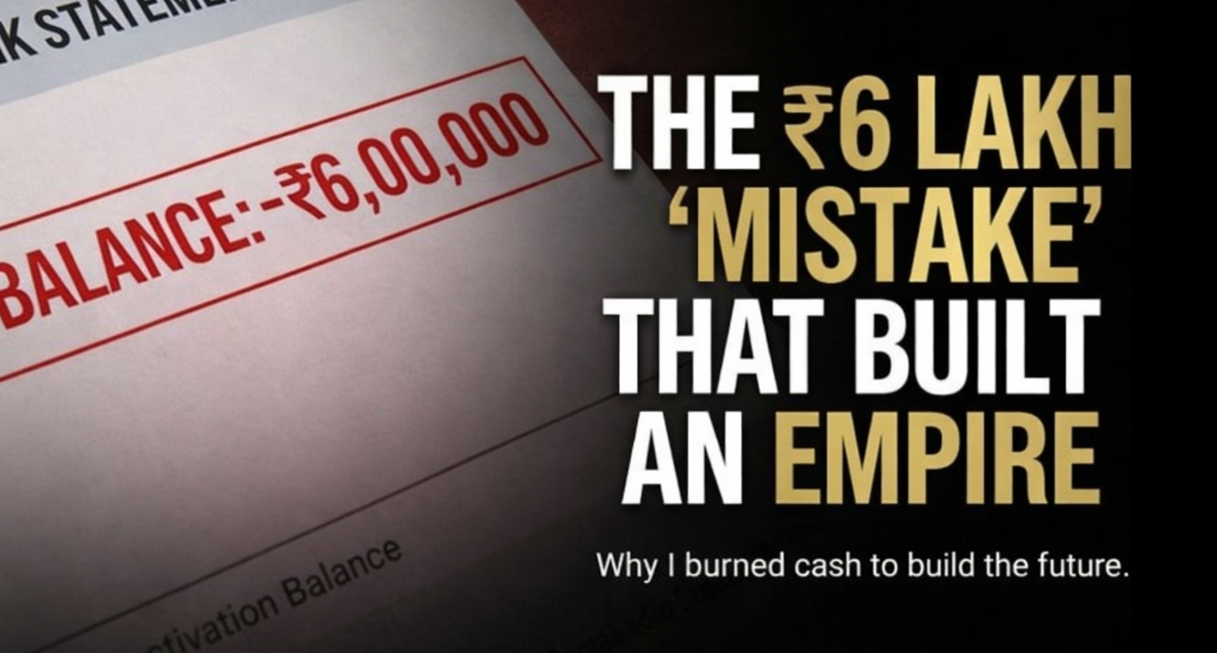 The ₹6 Lakh Gamble That Nobody Understood
